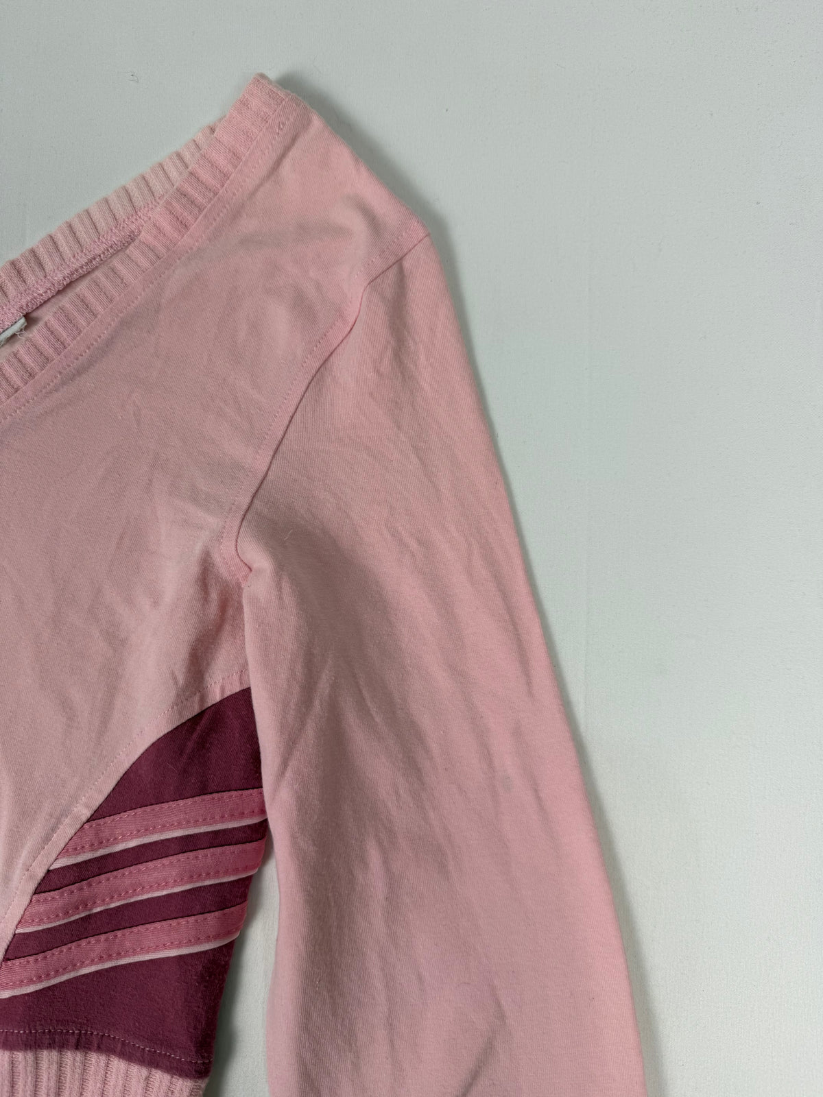 Pink embroidered logo sweatshirt (M)