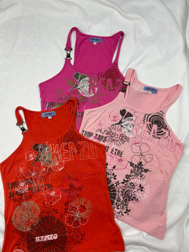 Graphic cotton cami top (S)
