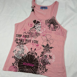 Graphic cotton cami top (S)