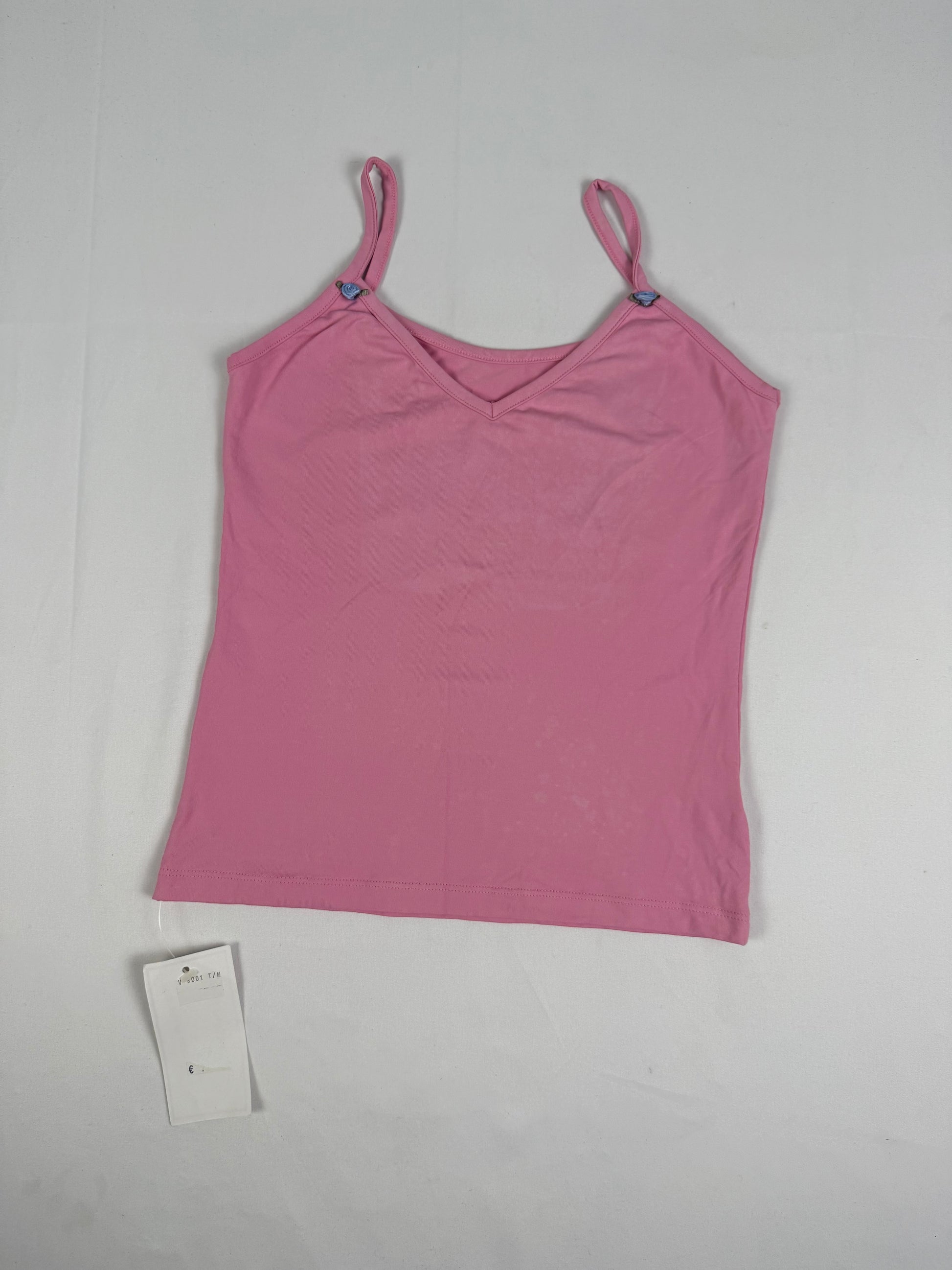 Baby pink tight fit cami  top (XS/S)