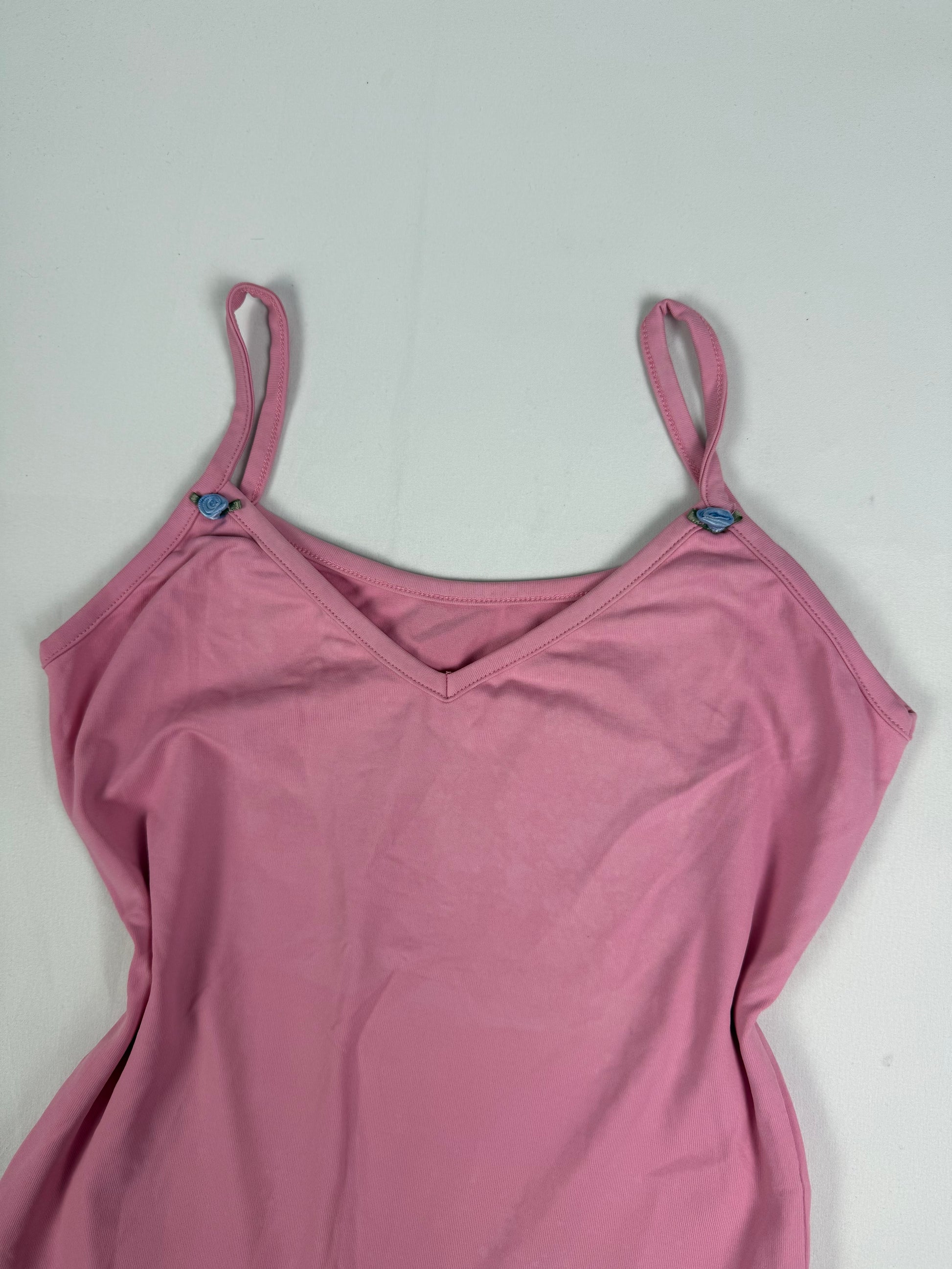Baby pink tight fit cami  top (XS/S)