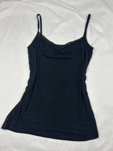 Black stretchy cami top (M)