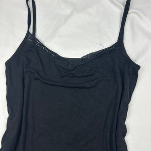 Black stretchy cami top (M)