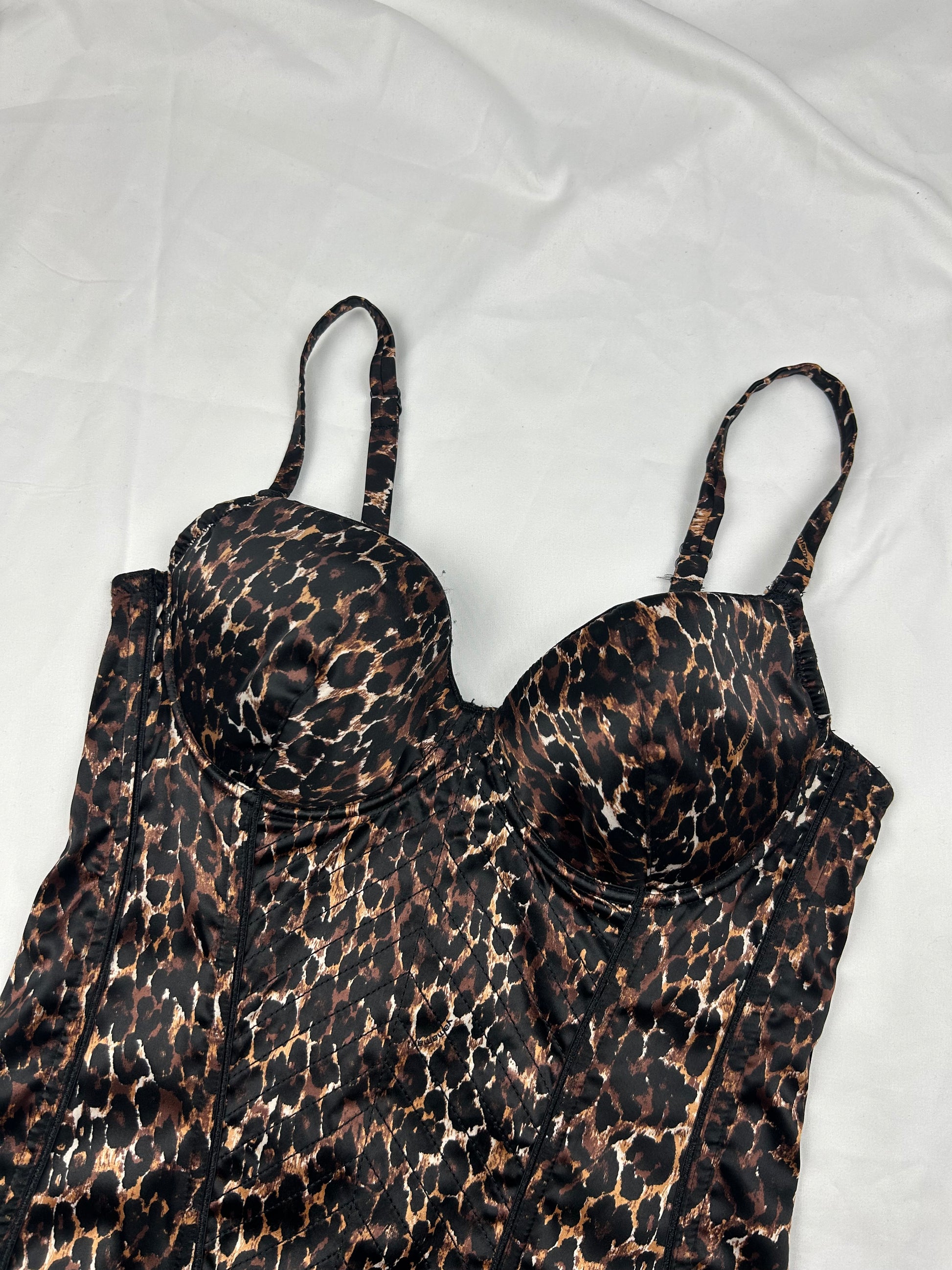 Panther print corset top (S/M)