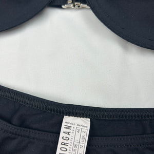 Black strass logo bikini set (M)