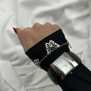 Vintage stainless steel silver watch jewelry