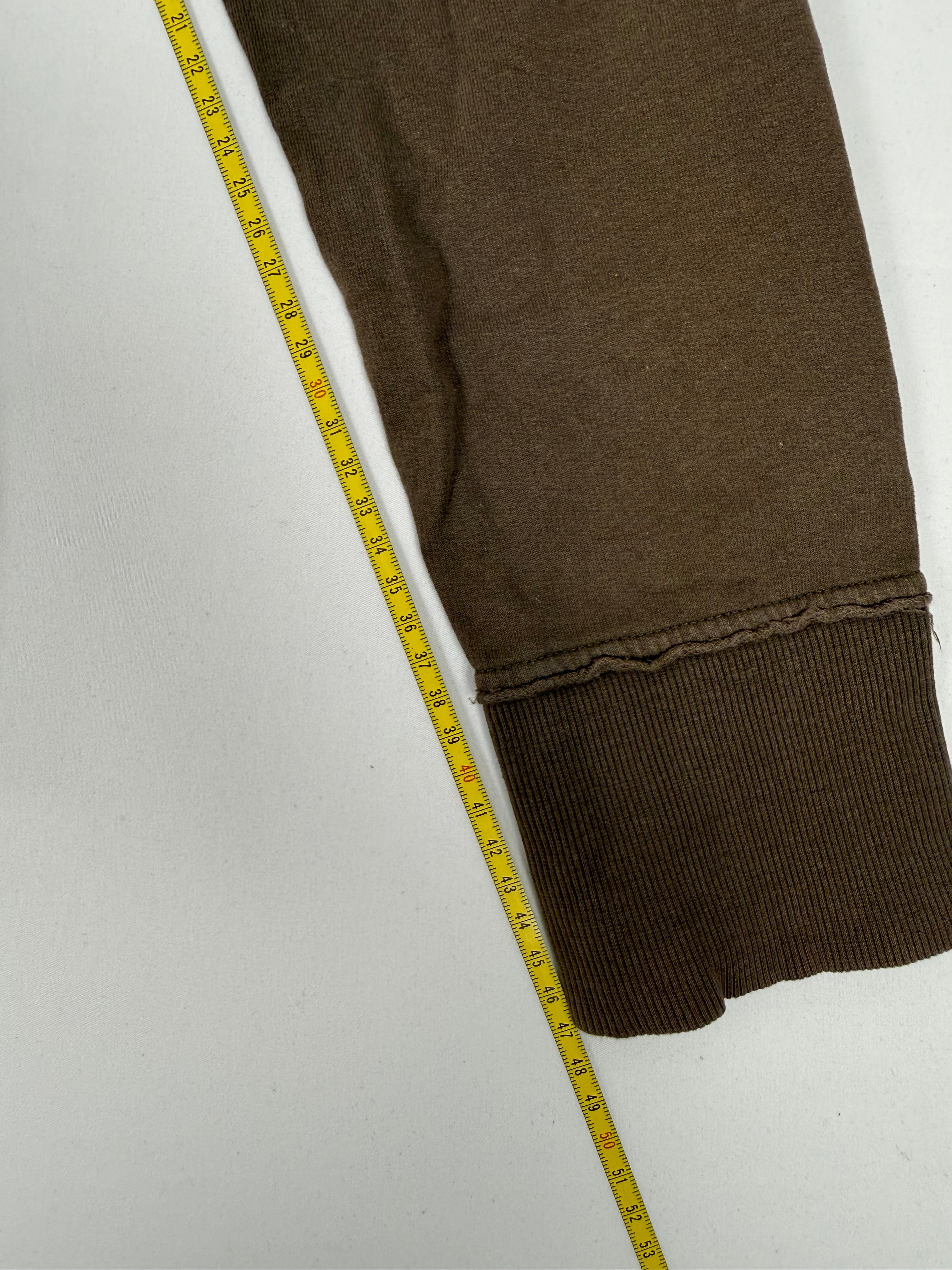 Khaki zip up cotton sweatshirt (S)