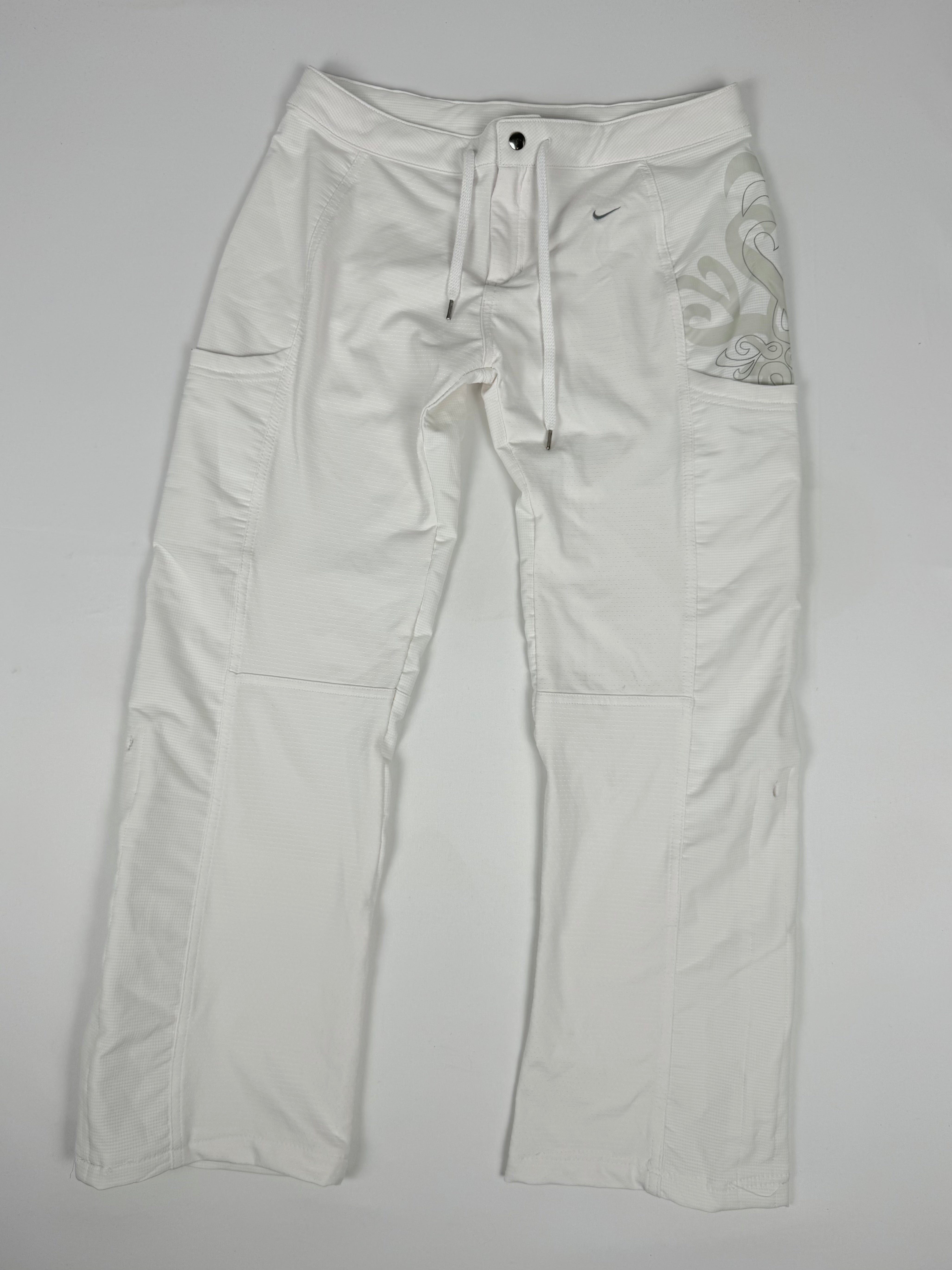 Pantalon droit taille basse en jean noir (XS)