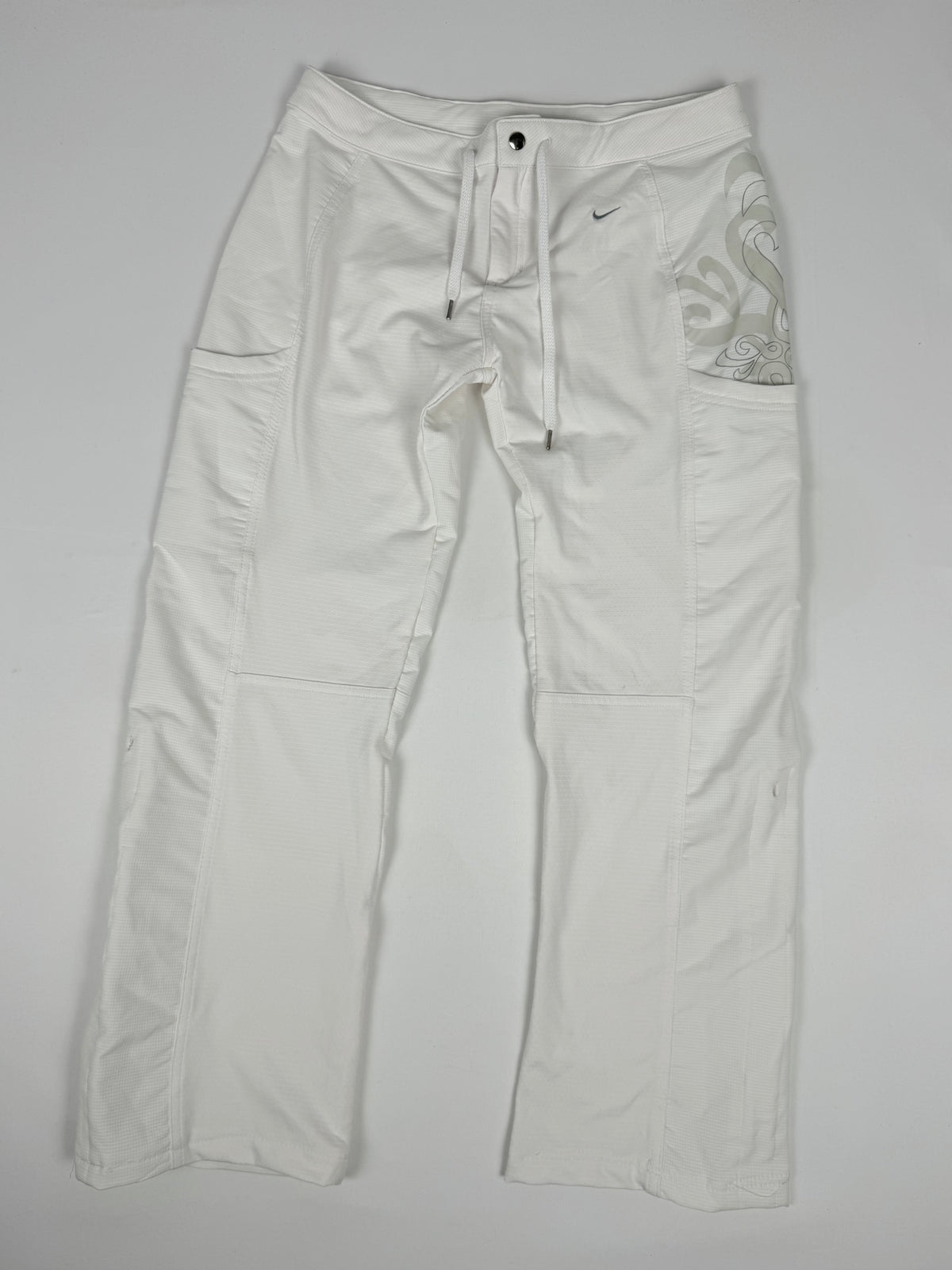 Pantalon droit taille basse en jean noir (XS)