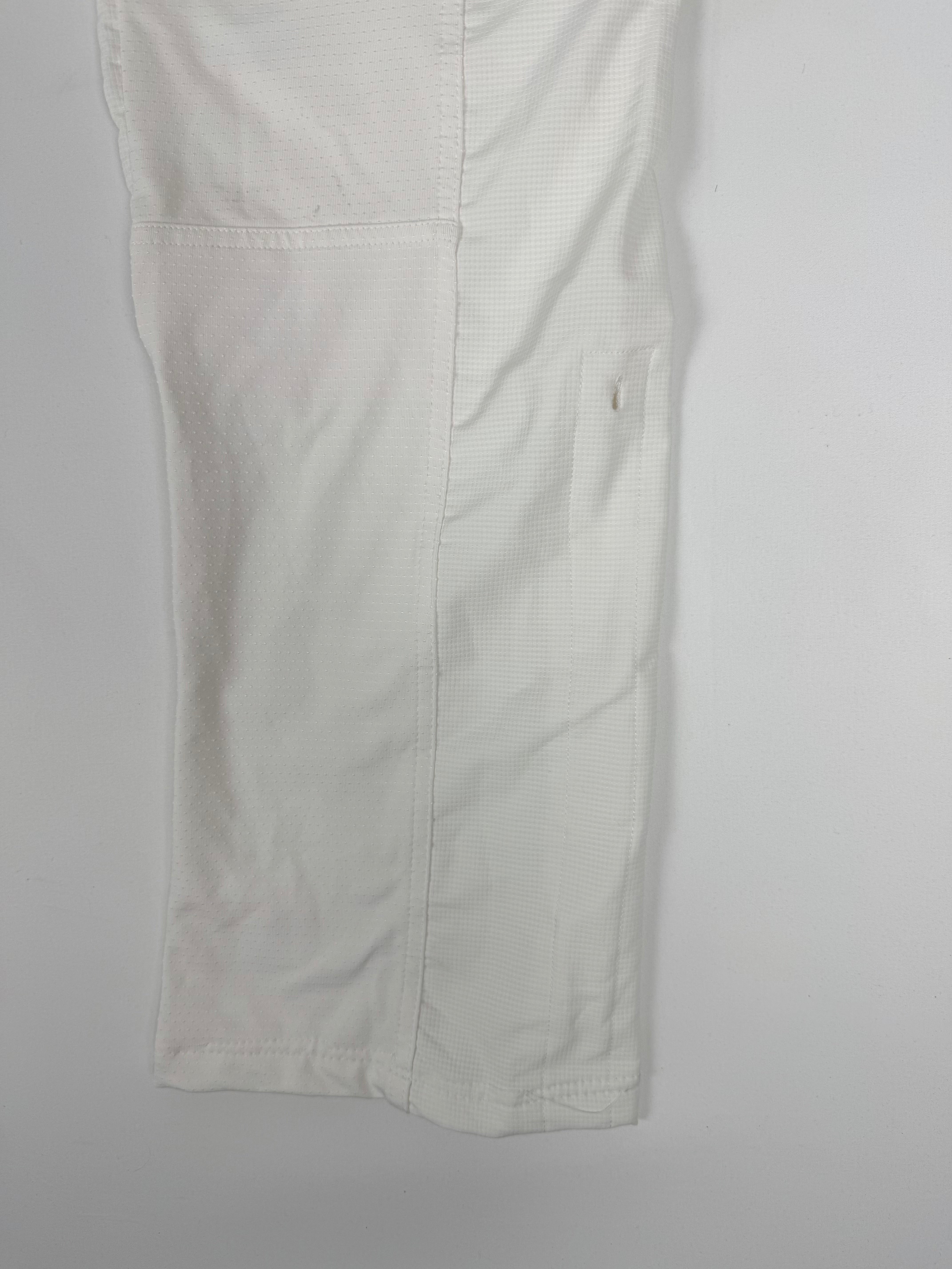 Pantalon droit taille basse en jean noir (XS)