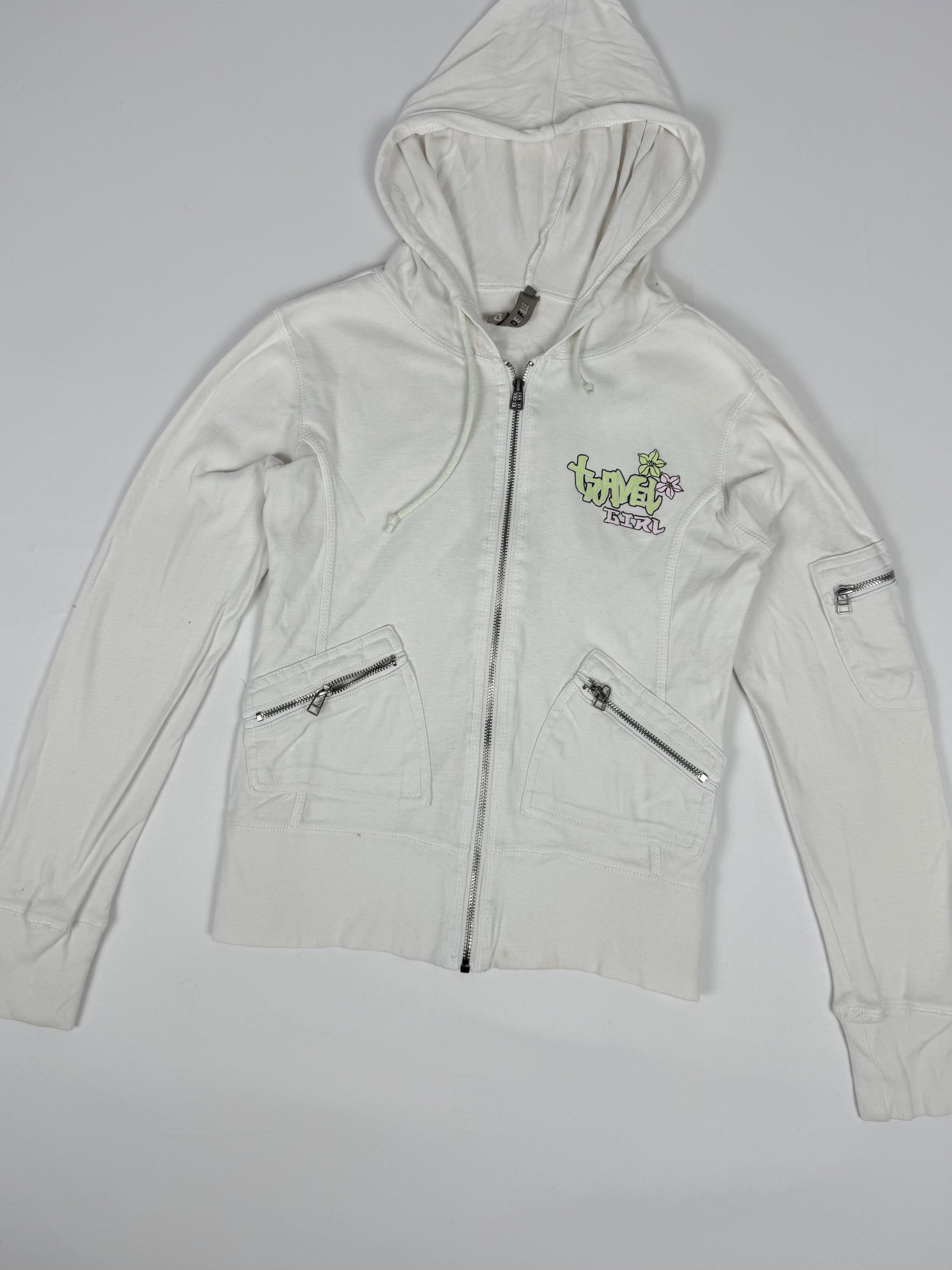 Veste courte zippée kaki (M)