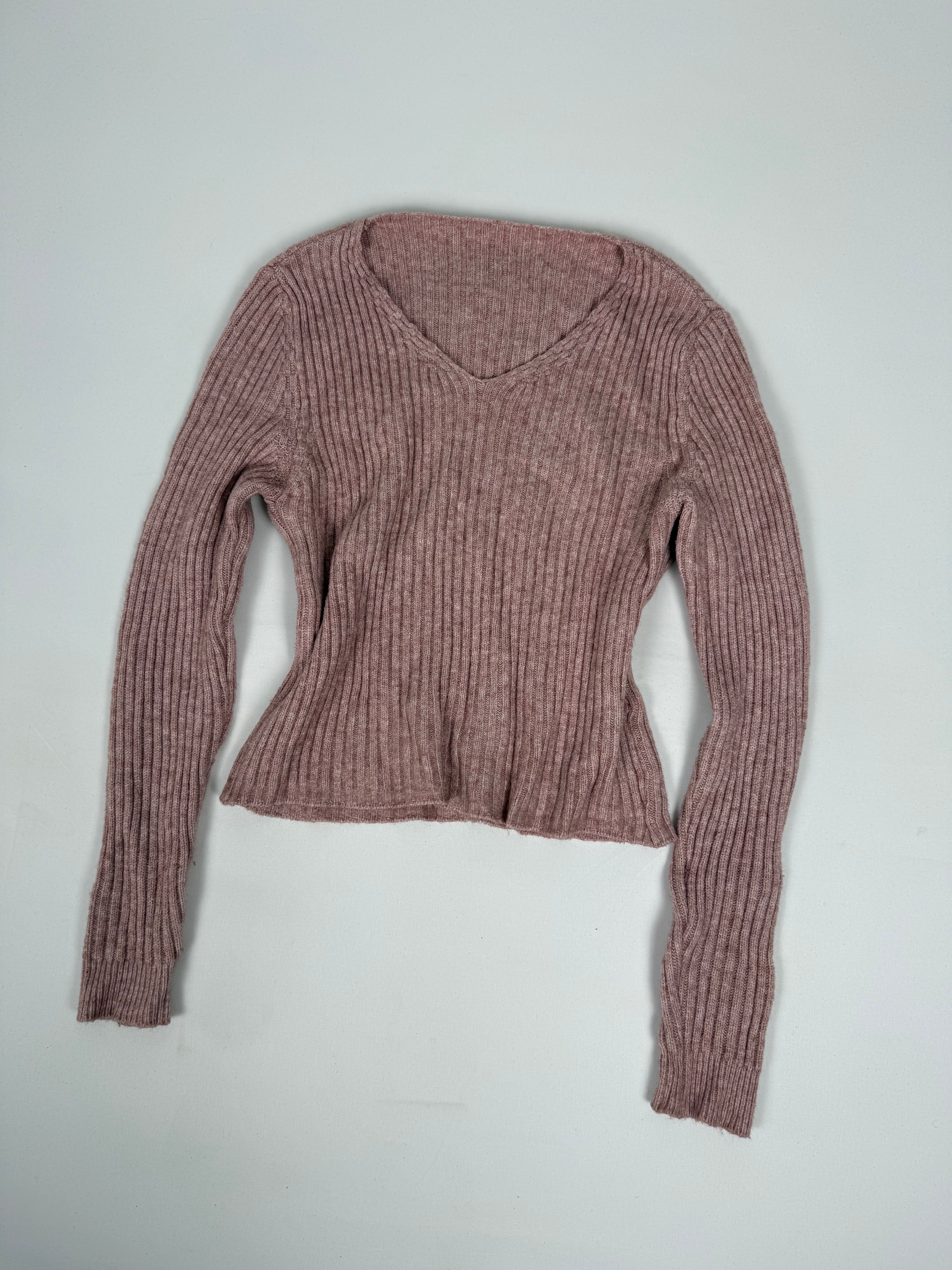Baby pink super stretchy knit jumper (M)
