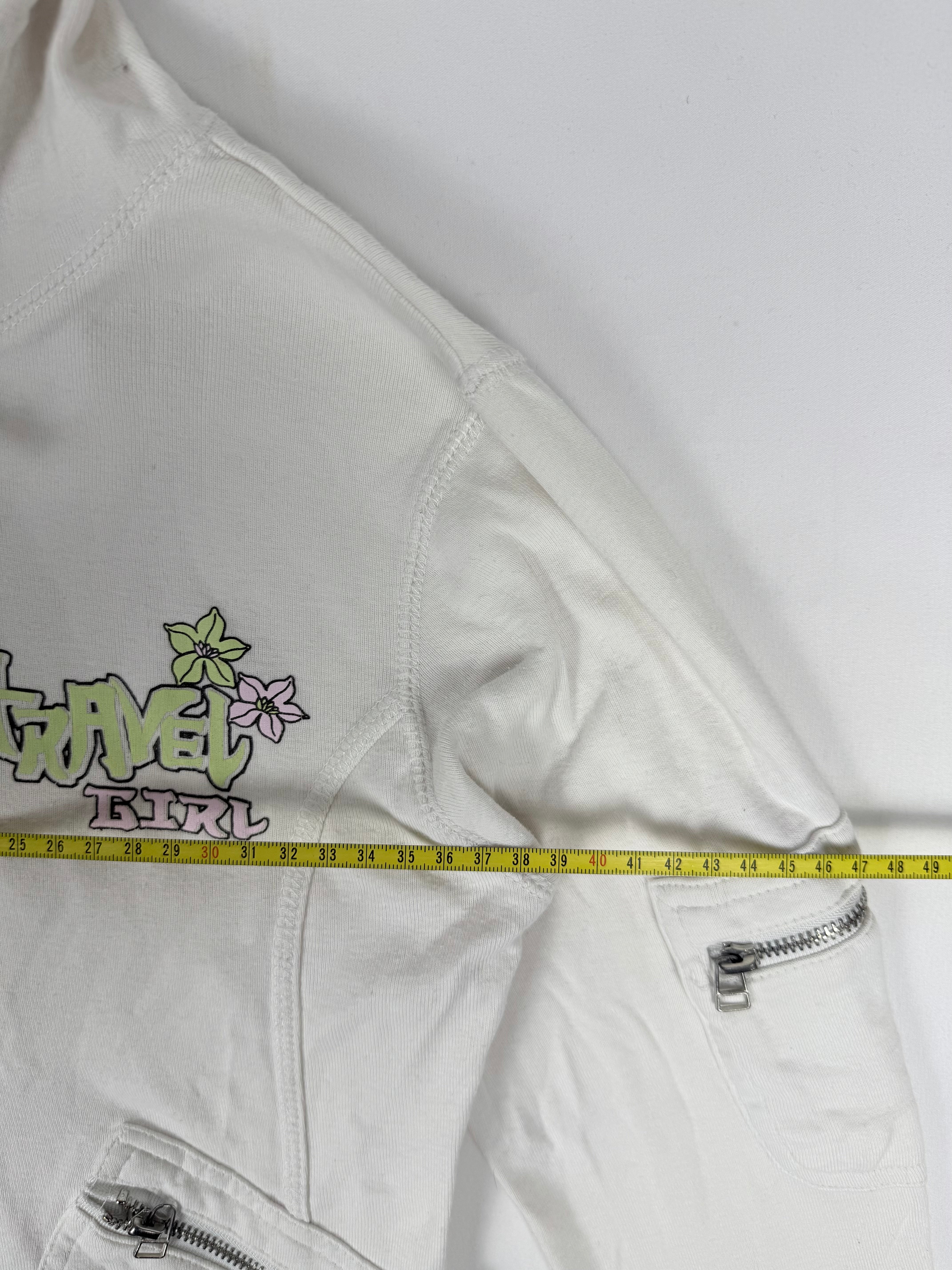 Veste courte zippée kaki (M)