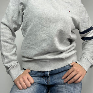 Grey logo cotton sweatshirt (S/M)