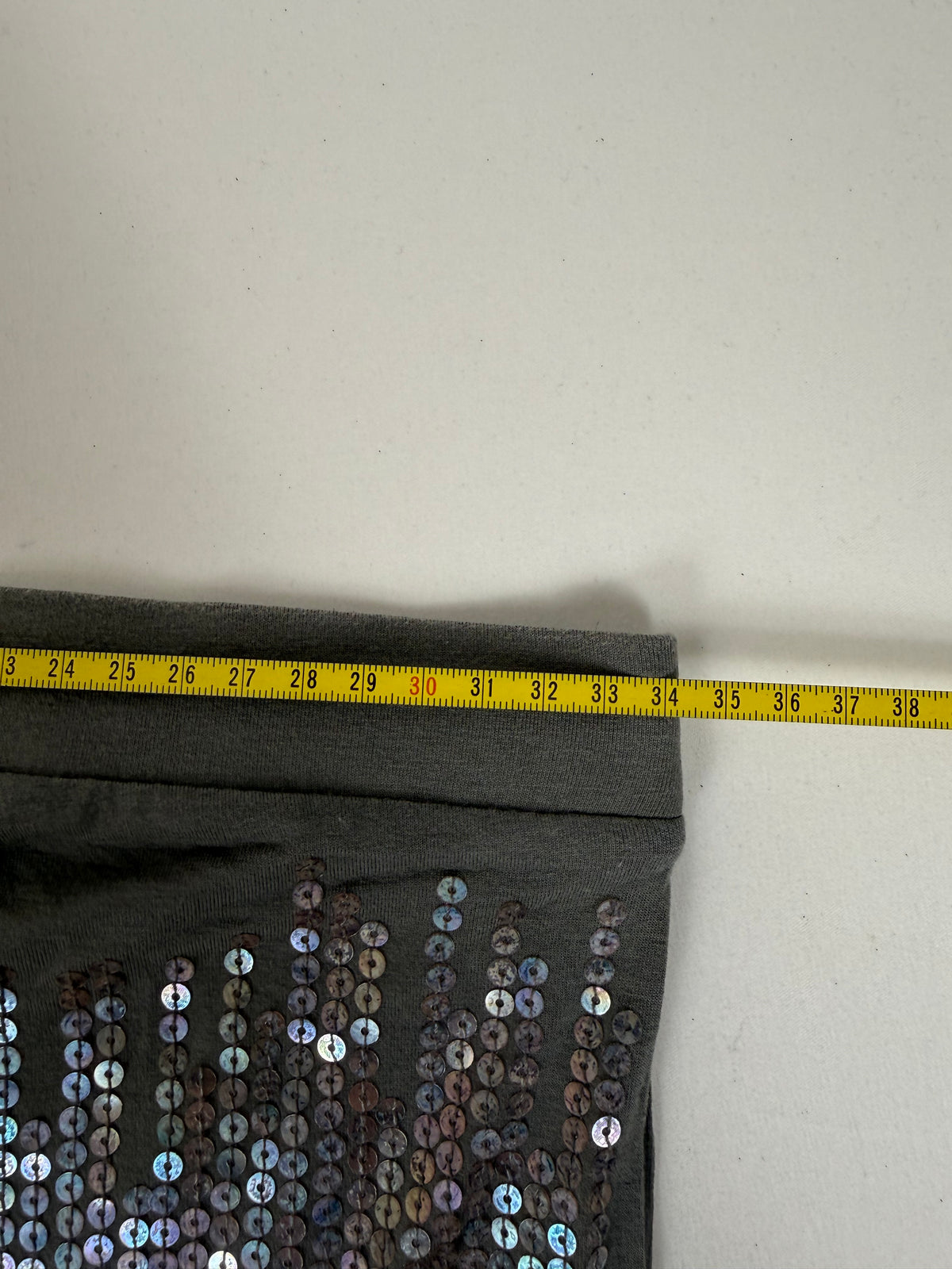 Grey sequins tube top (S)