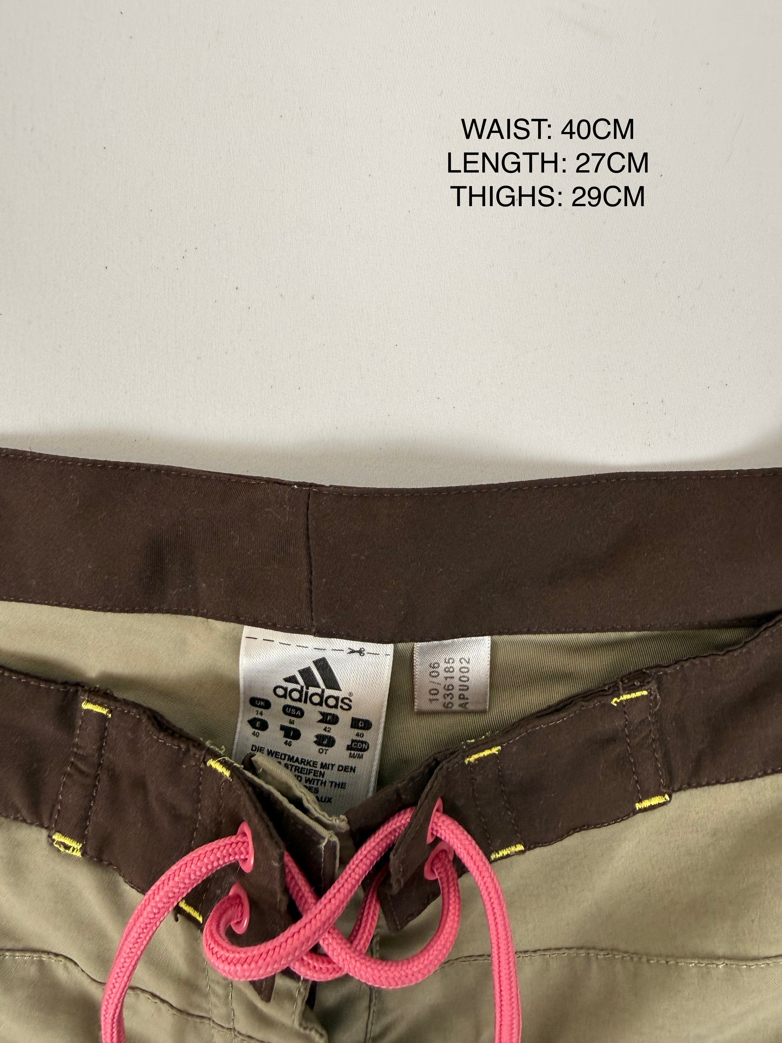 Khaki beachwear mini short (XL)