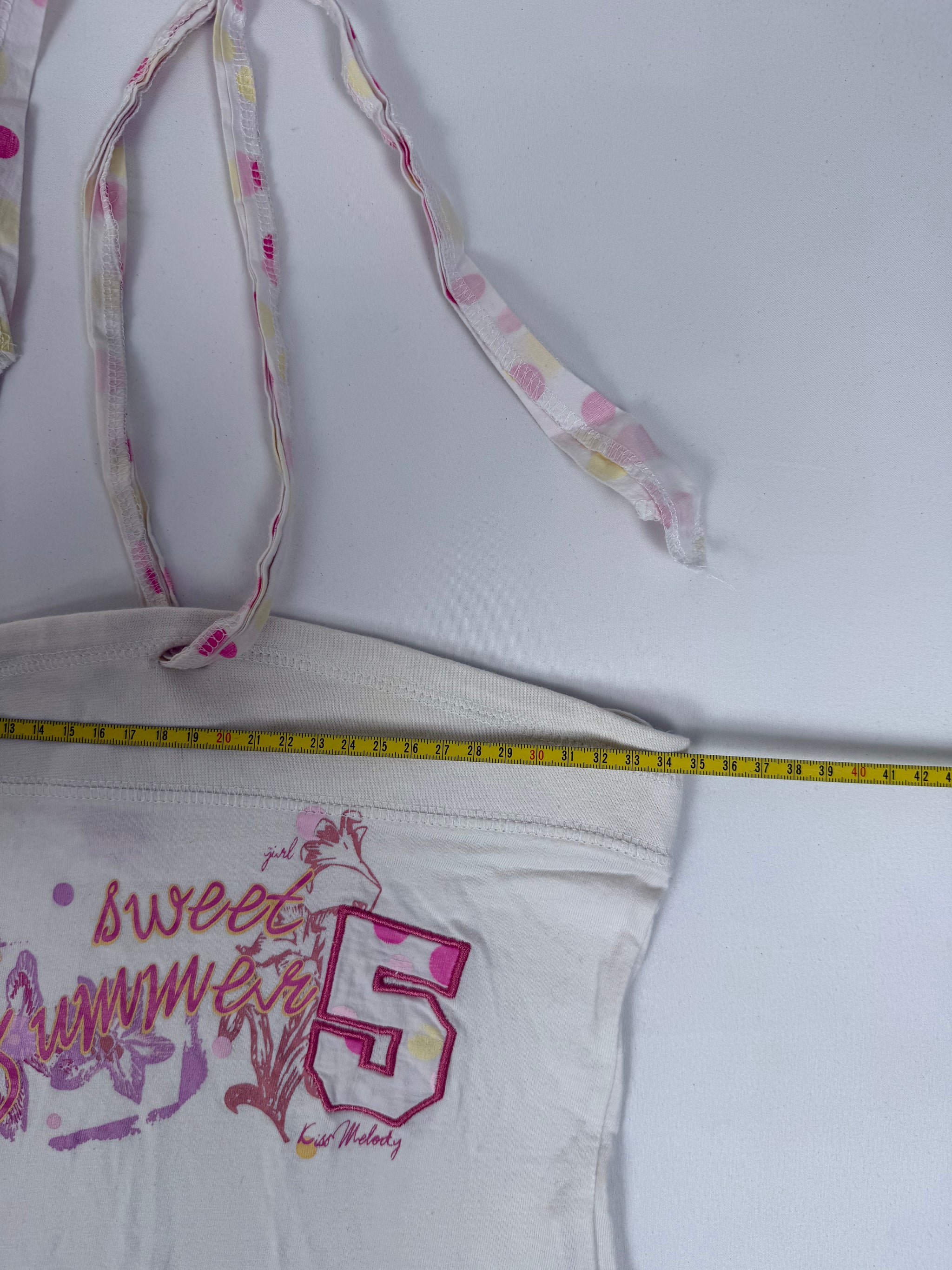 White cotton tube top (XS)