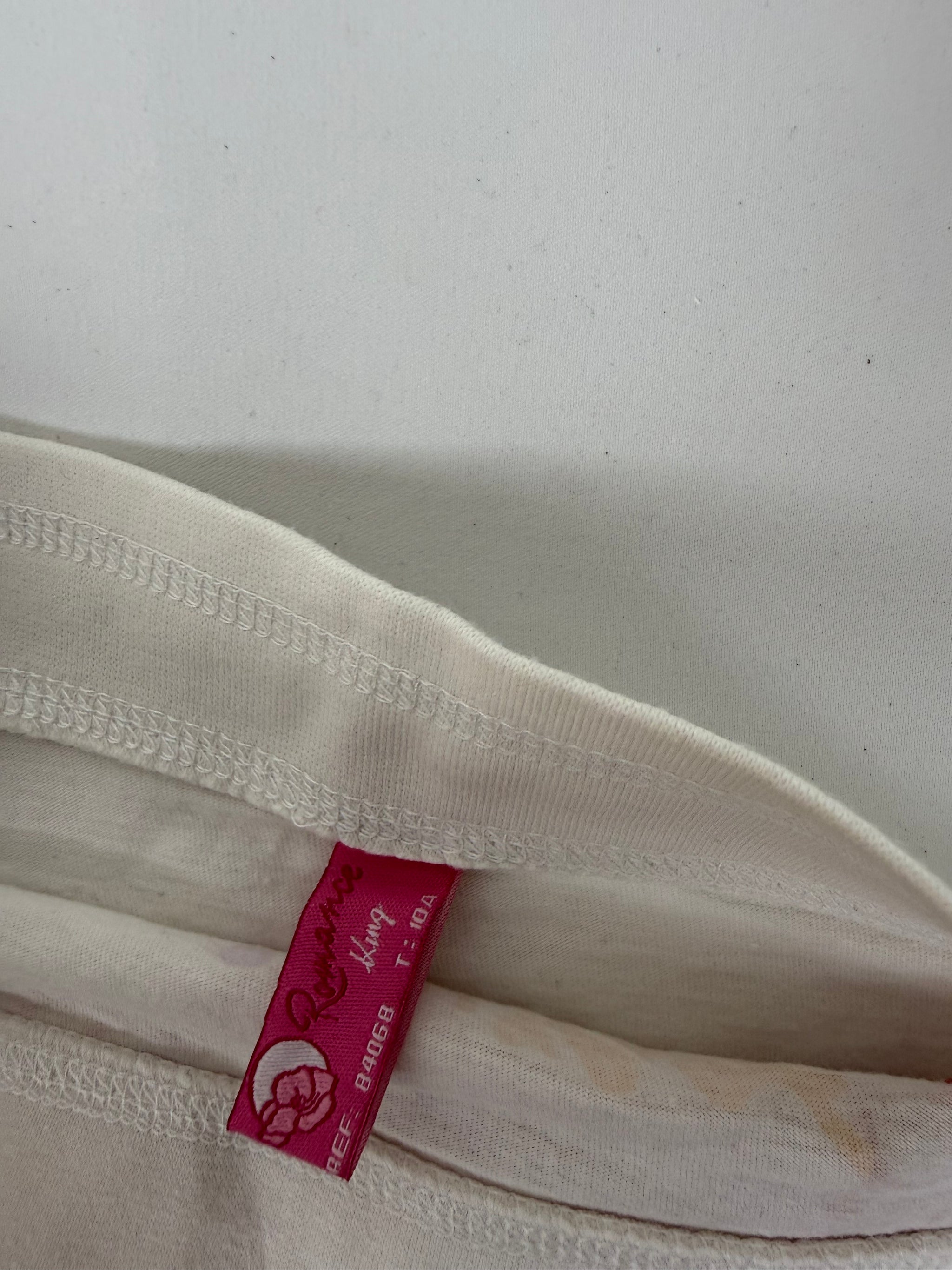 White cotton tube top (XS)