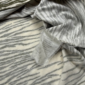 Khaki tiger print cotton tee (L)