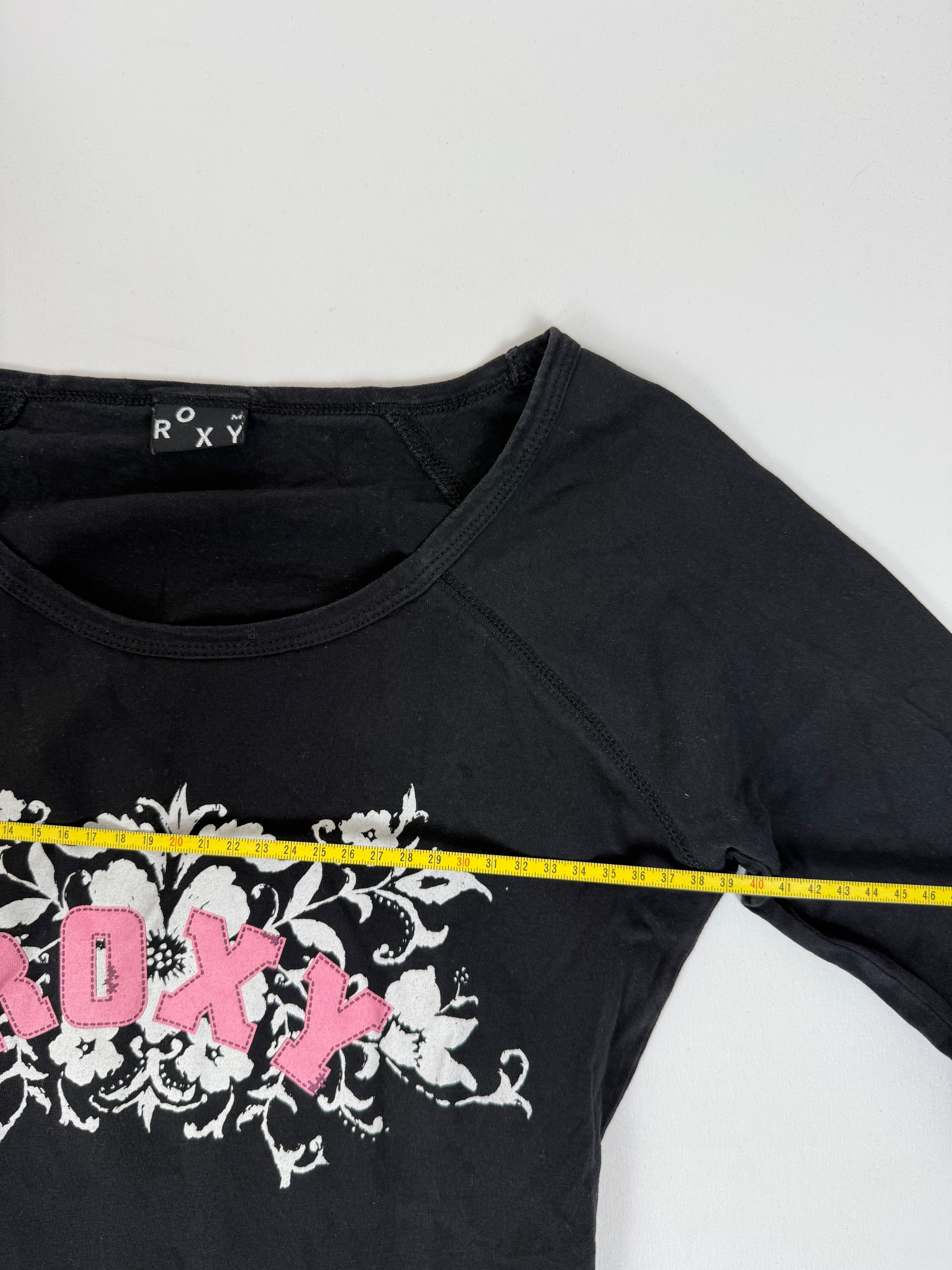 Black graphic 100% cotton long sleeves top (M)