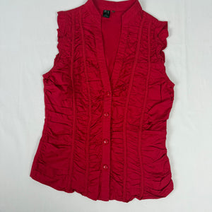 Red ruched buttons up top (S)