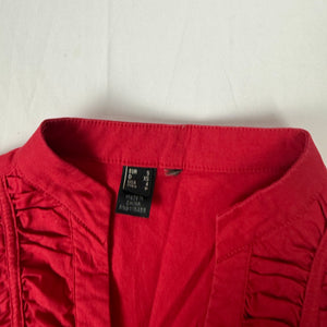 Red ruched buttons up top (S)