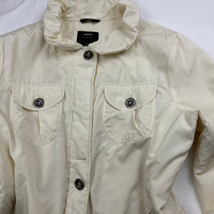 White cream fall puffer jacket (M/L)