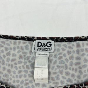 Brown panther print low waisted bikini set (M)