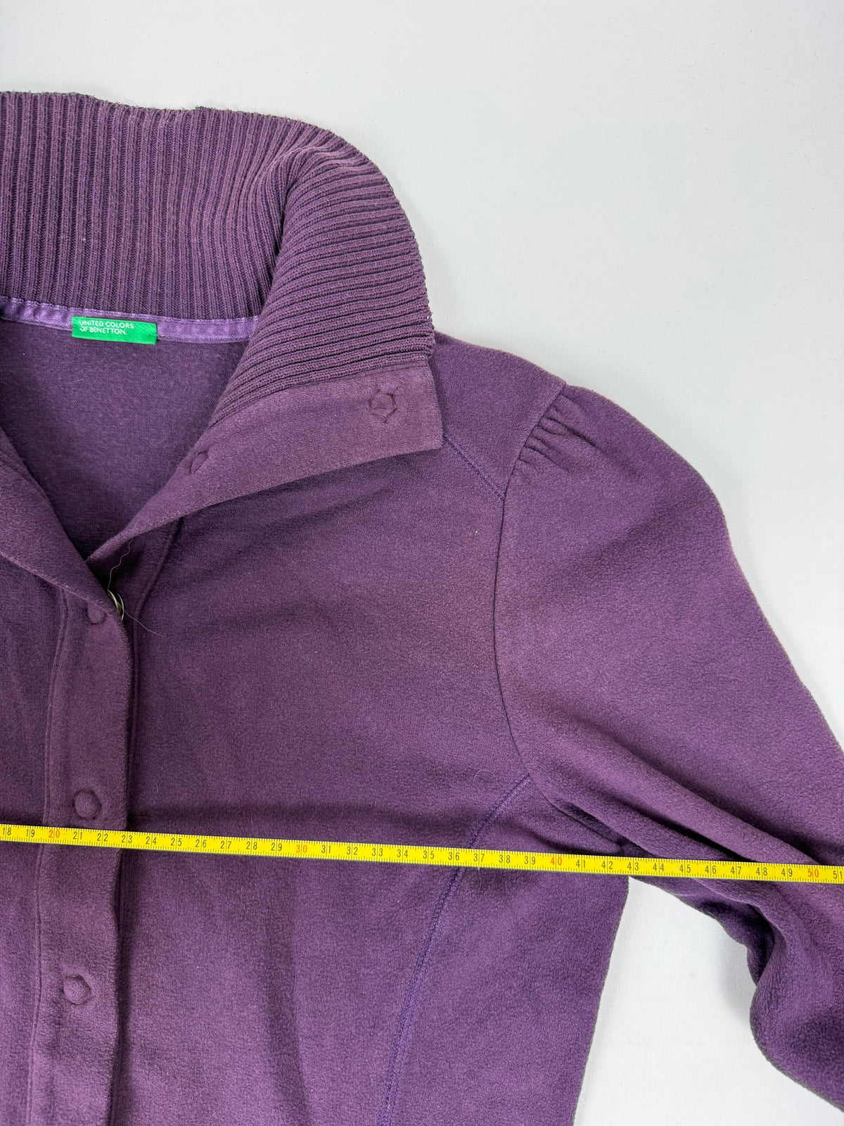 Purple fleece biker jacket (M)