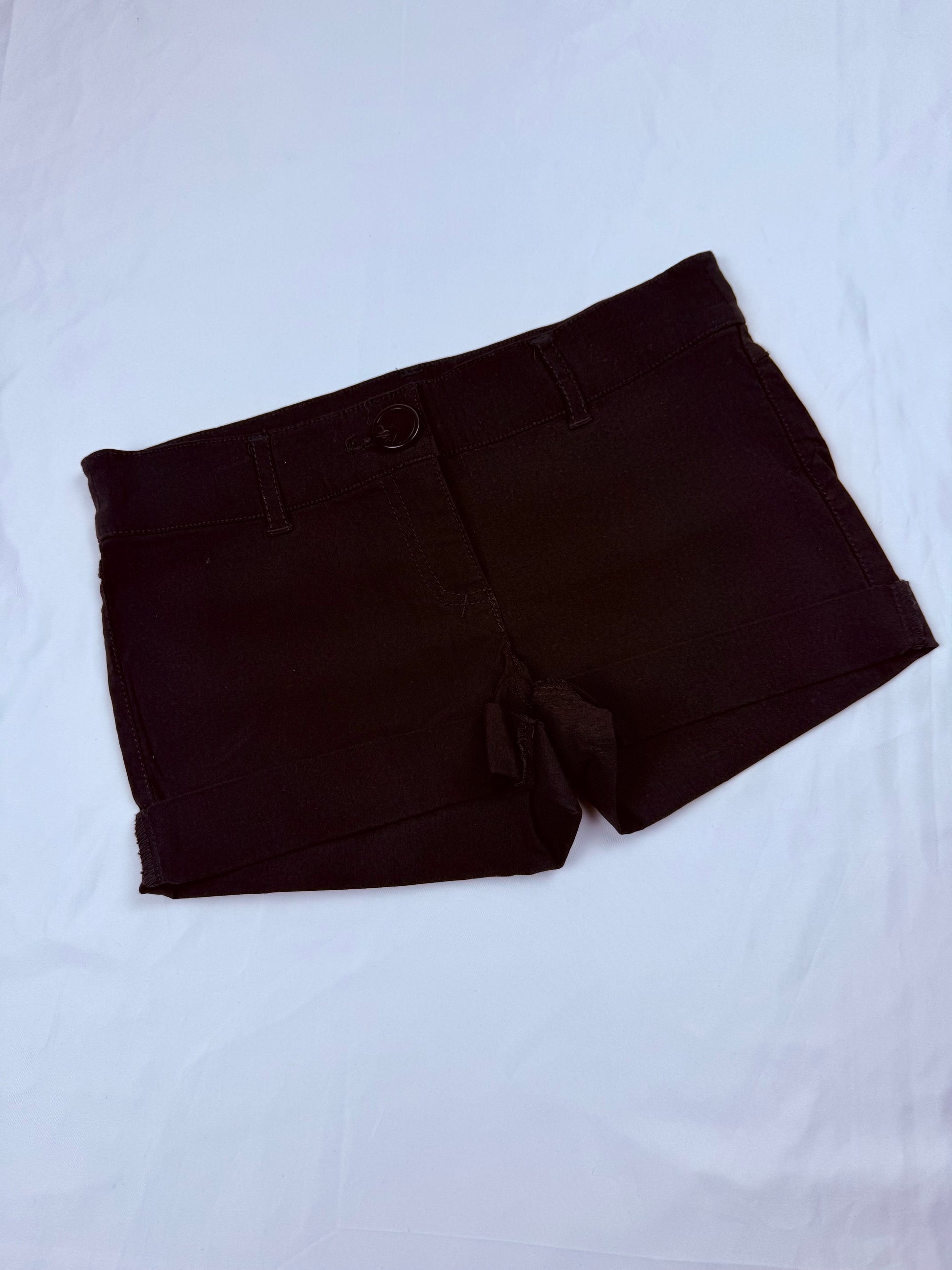 Black super stretchy low rise mini short (S)