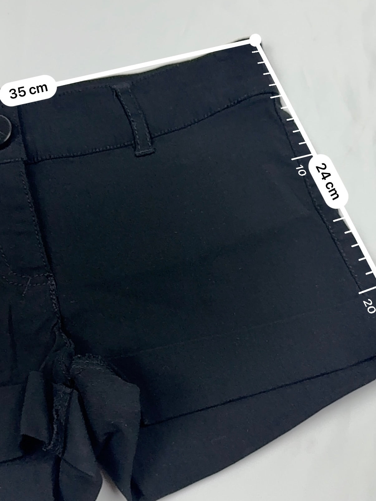 Black super stretchy low rise mini short (S)