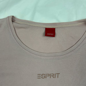 Baby pink cotton long sleeves top (M)