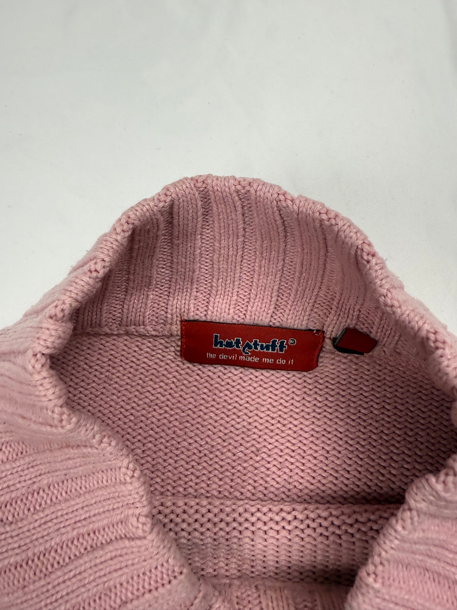 Pink turtleneck jumper (M)