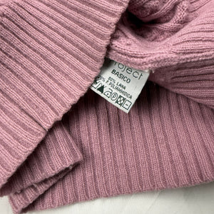 Pink zip up wool jumper (M)