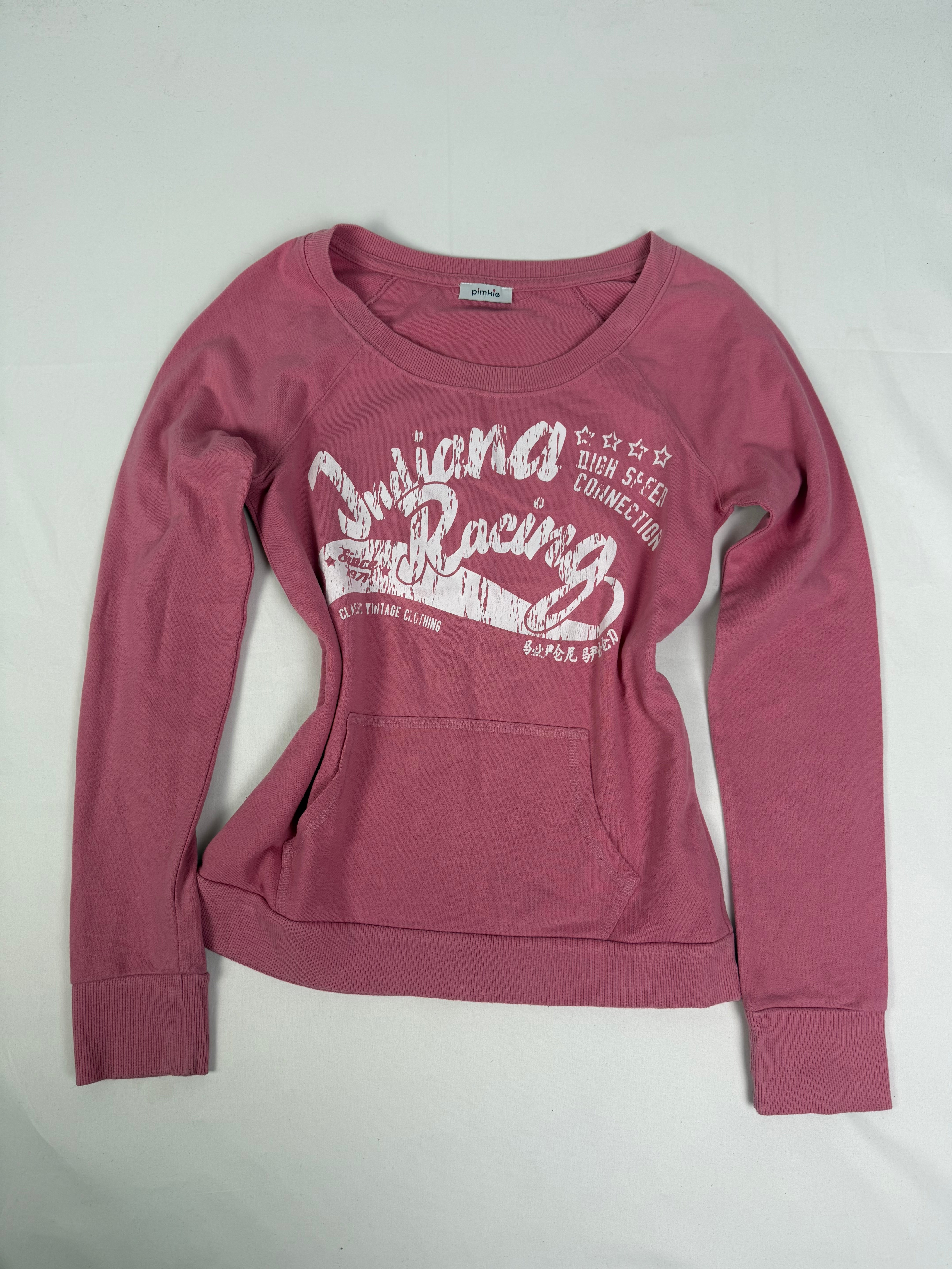 Pink logo sweatshirt (S/M)