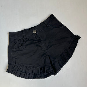 Black high rise mini short (S)