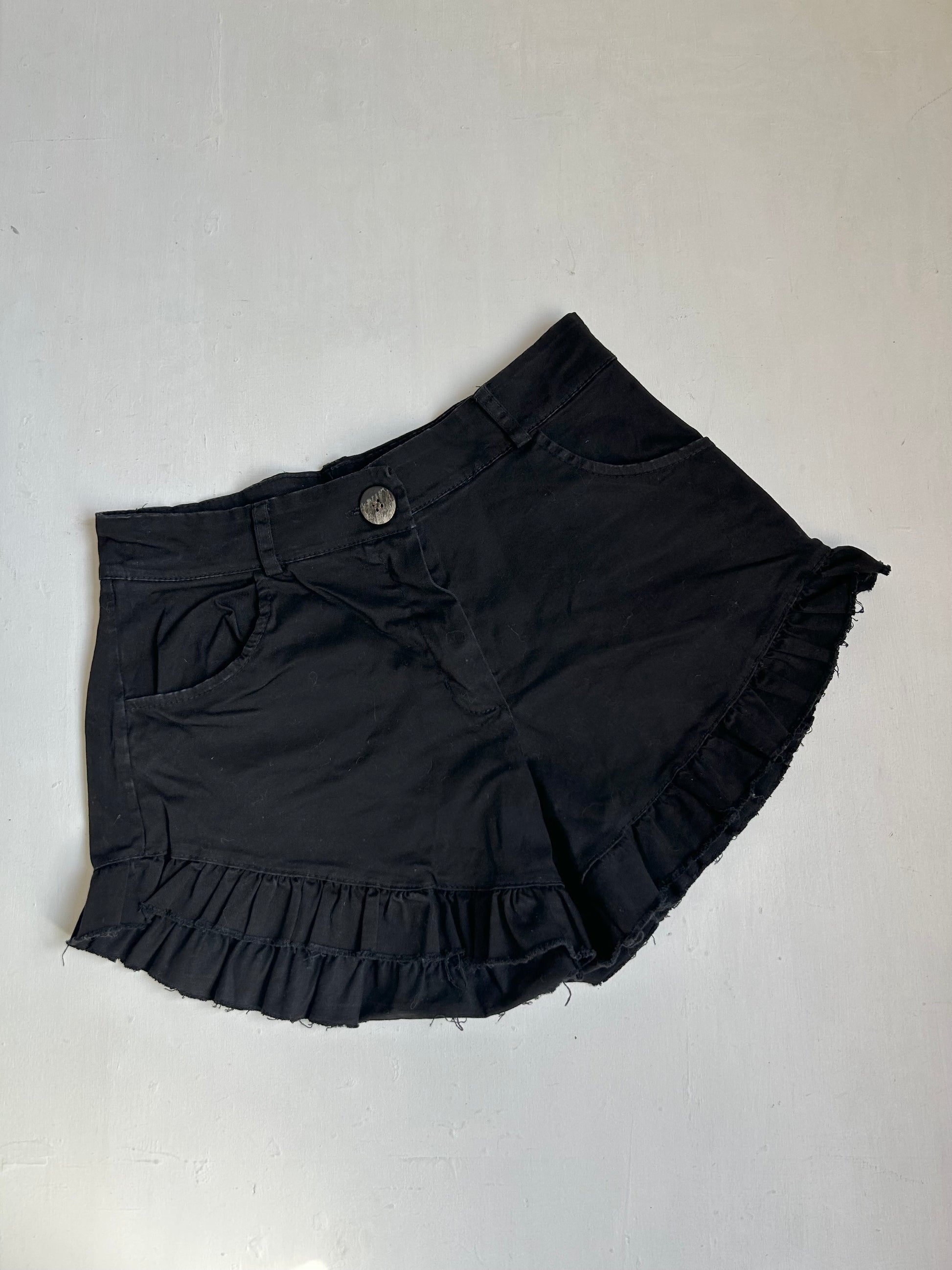 Black high rise mini short (S)
