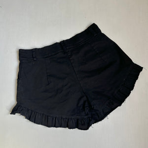 Black high rise mini short (S)