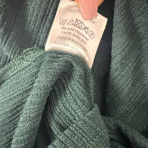 Dark green square neck long sleeves top (S/M)