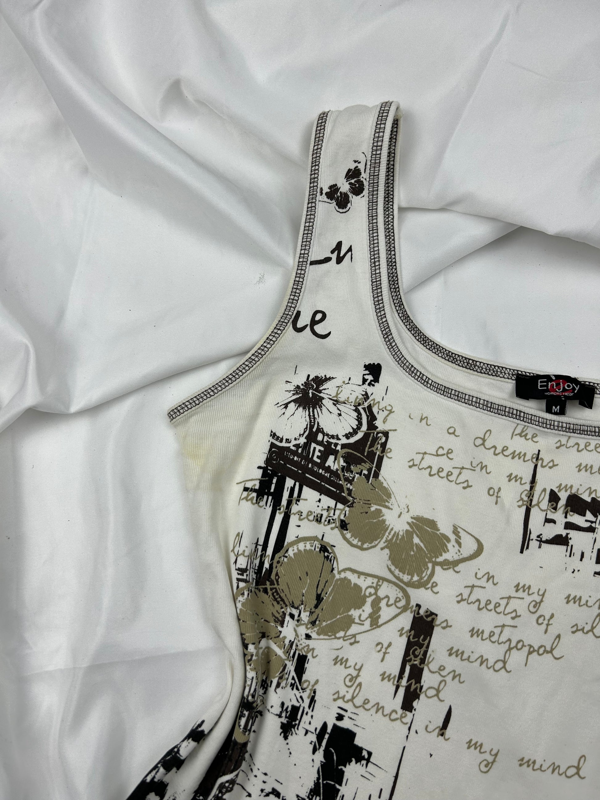 Graphic print cami top (S/M)