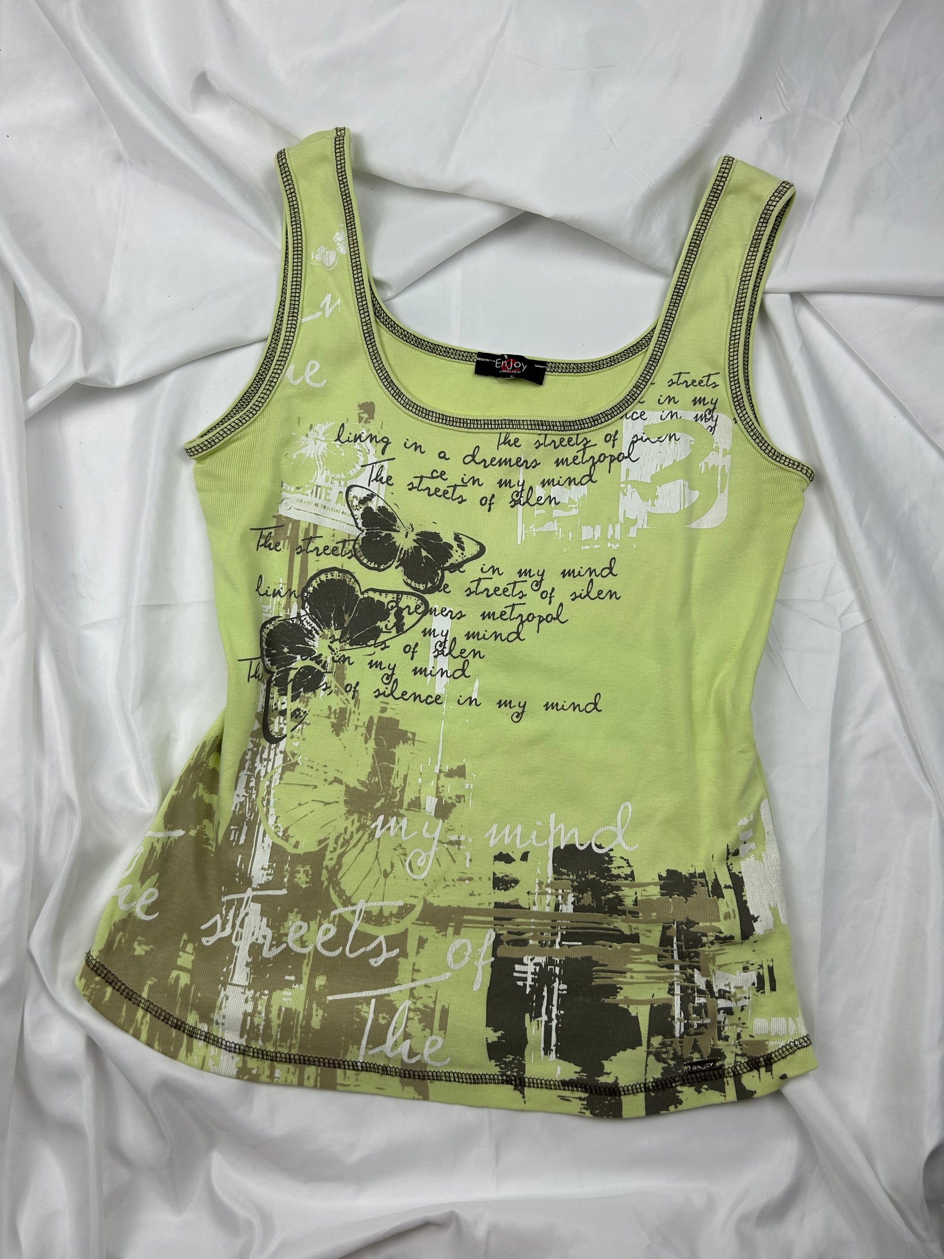 Graphic print cami top (S/M)