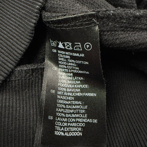 Black 100% cotton zip up sweatshirt (S)