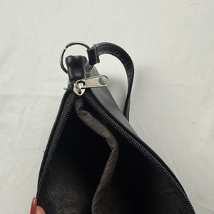 Black pochette shoulder bag (25x11cm)
