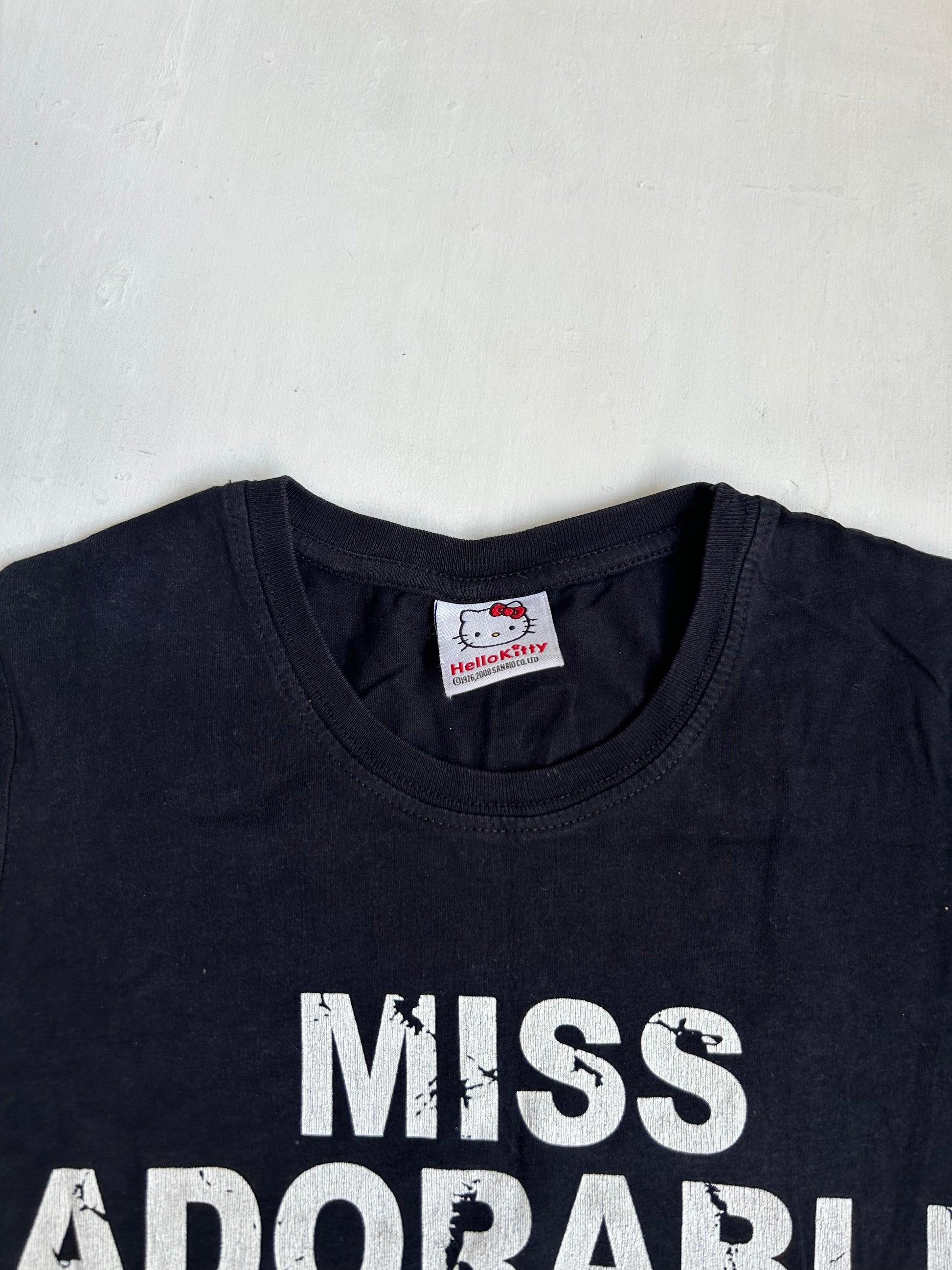 Black 100% cotton tee (XS)