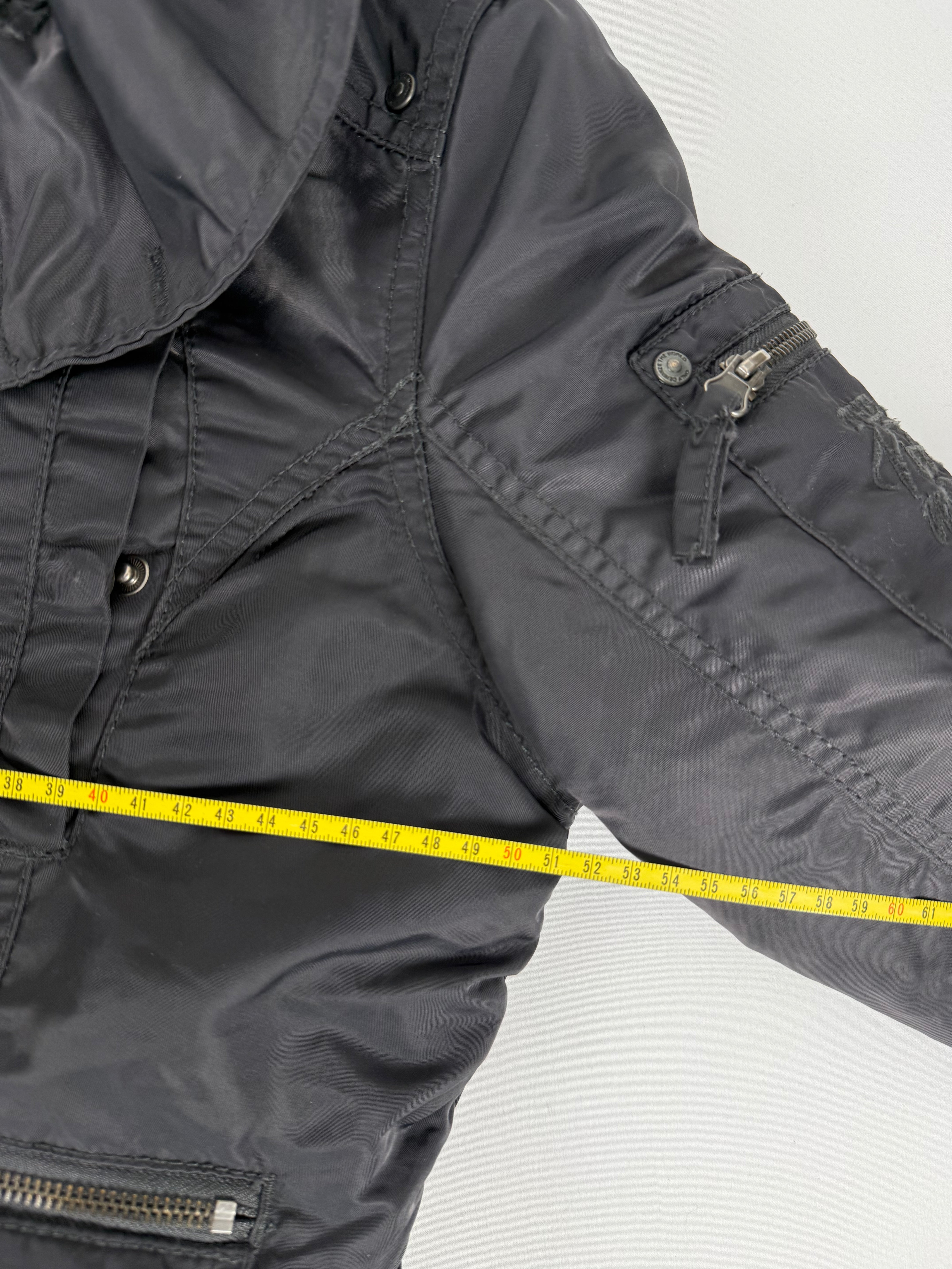Veste ajustée 100 % coton kaki (L)