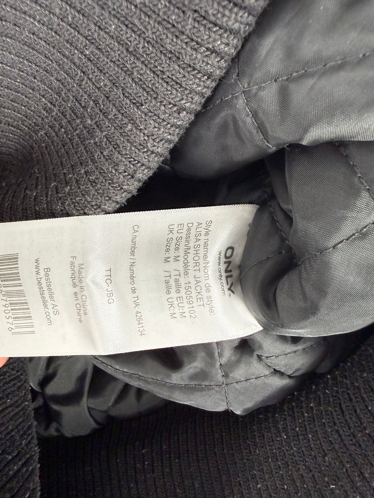 Veste ajustée 100 % coton kaki (L)