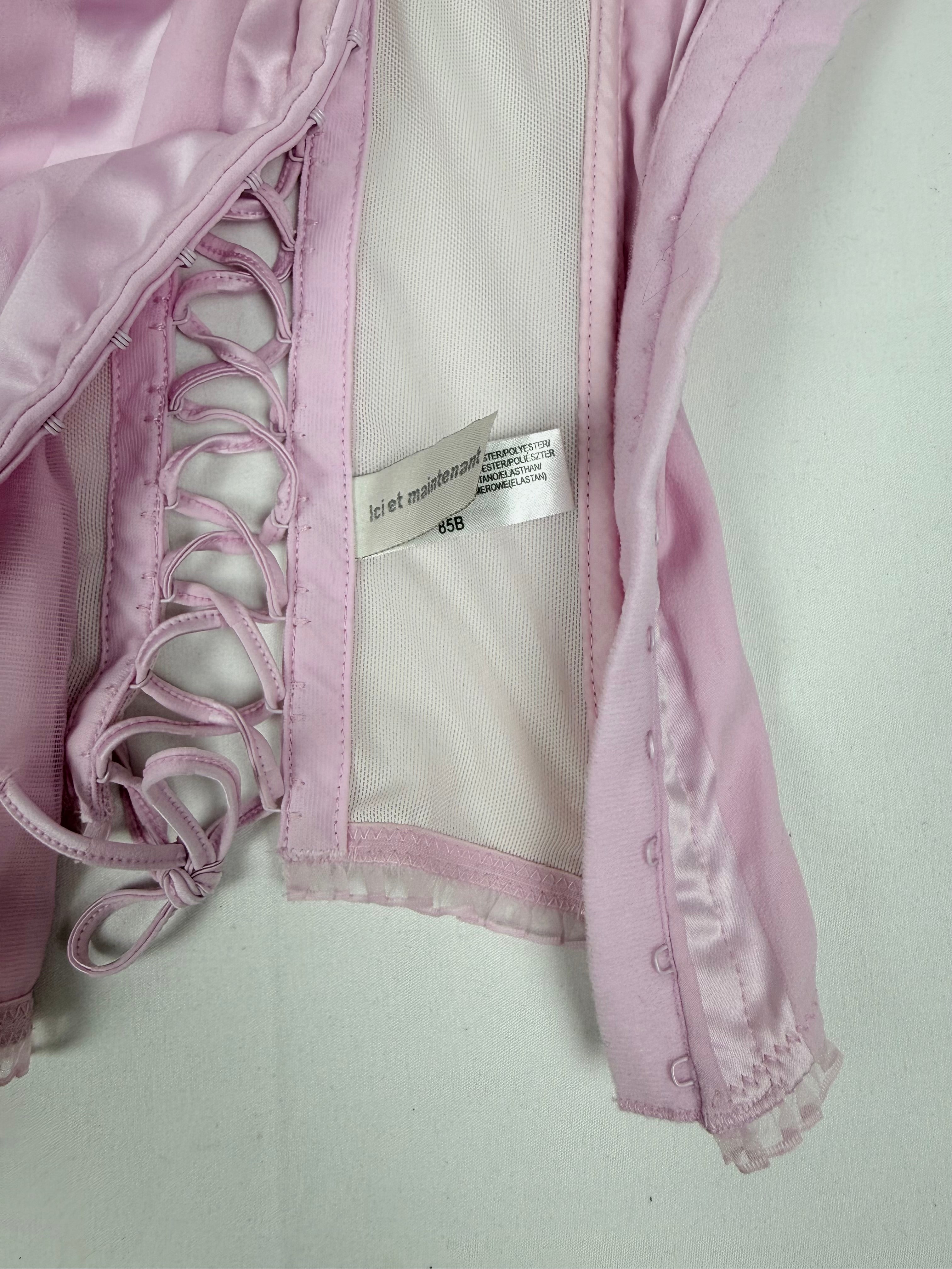 Baby pink corset top (S)