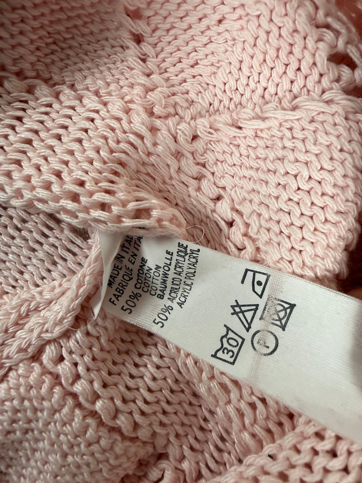 Mini-robe en maille grise à manches courtes avec nouage (S)