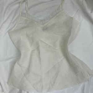 White linen cami top (M/L)
