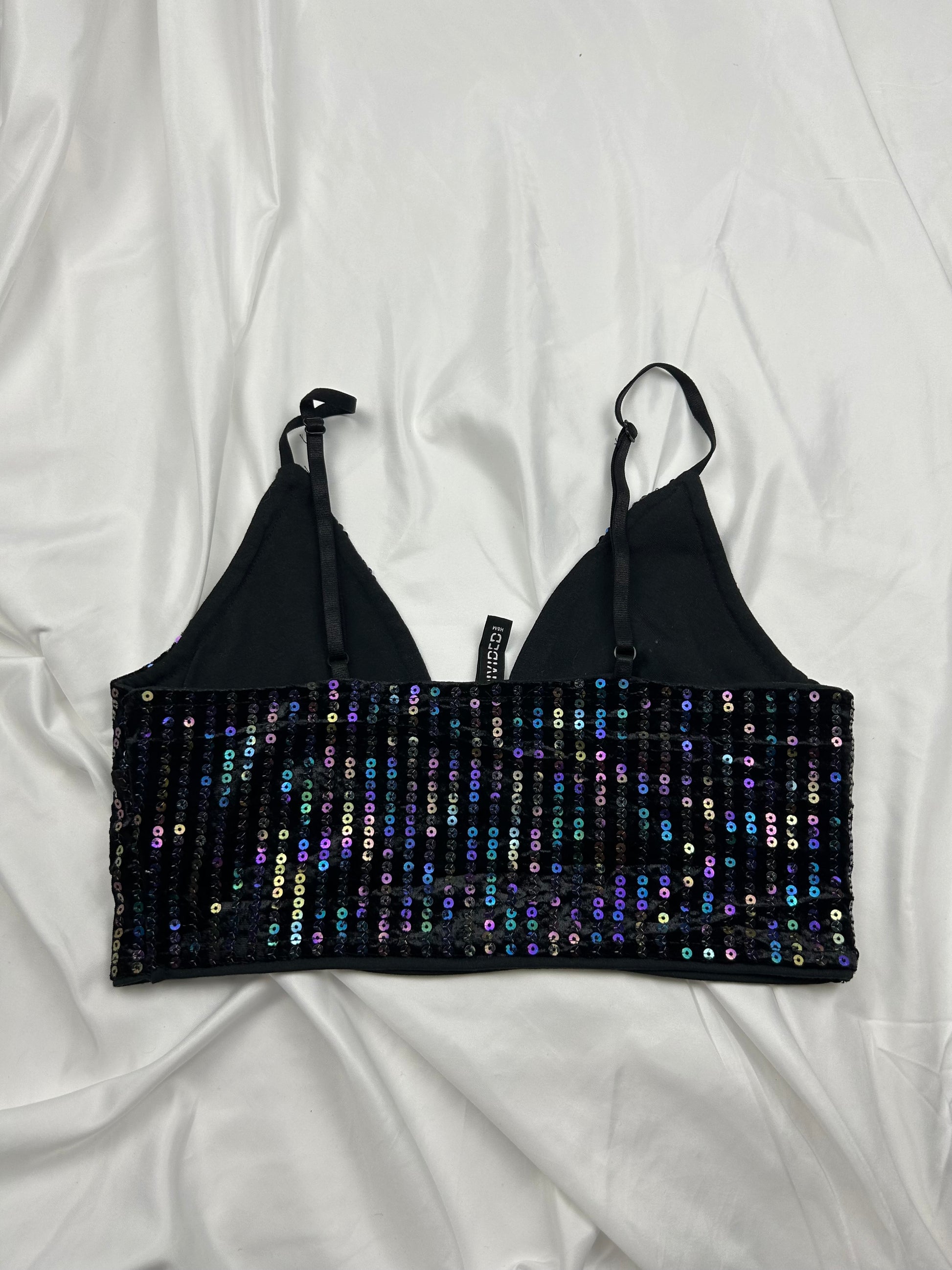 Black sequins cami top (S/M)